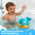 1-3, 1 2 3 Light Up Whale Sprinkler Baby Bath Toys for Kids Ages Pool Water Toys for Toddlers Bathtub Fountain Toys