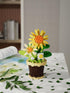 YEIBOBO 12-Piece Flowers and Plant Building Set: 2531 Pieces for Home Decoration, Bonsai, or Adult Building Toys