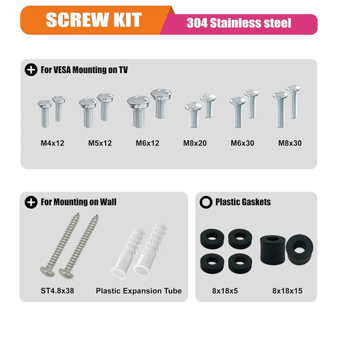 304 TV Safety Straps, No-Drill TV Straps Safety for Flat Screen, Anti-Tip Furniture Anchors for Baby Proofing
