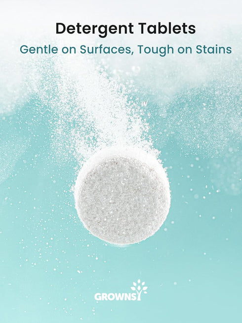 130 Count, GROWNSY Bottle Washer Detergent Tablets, Deep Cleaning, Compatible with All Brands of Baby Bottle Washers