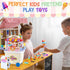 Sets 4-8 12 Counter Playset PLAY Ice Cream Cart Toys for Kids - Color Dough for Kids Ages with Cans, Pretend Play Toy