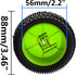 OD 88mm/3.46" Rubber Tire & Plastic Wheel Rims 12mm Hex Hub for Redcat Tornado Shockwave HPI HSP Kyosho Losi 1/10 Off
