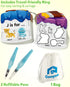 3 4 5 Coogam Water Painting Cards with Learning Alphabet, Reusable Aqua Painting Doddle Vocabulary Flash Cards, ABC