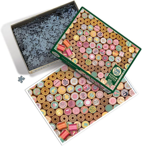 Cobble Hill 1000 Piece Puzzle - Sew Happy! - Sample Poster Included