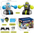 cxjoigxi Set 2, 5 6 7 8 9 10 11 12 Remote Control Fighting Robot Toys of RC Ejecting Battle Bots with Light & Sound