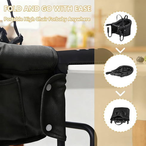 Wintline Dog & Cat Table High Chair, Adjustable Pet Booster Seat for Feeding & Desk Use, Secure Seatmate Chair