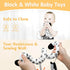 XIXILAND Car Seat Toys for Babies 0-6 Months, Black and White High Contrast Sensory Toys for Infants 0-18 Months