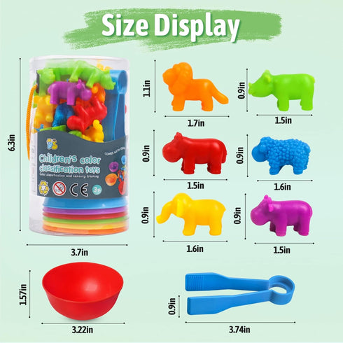 Counting Sorting Toys - RAEQKS Matching Stacking Toys with Bowls for Preschool Learning Activities Educational Sensory