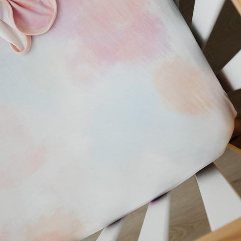 Soft Knit Crib Sheet for Toddlers in Nova Design by Copper Pearl