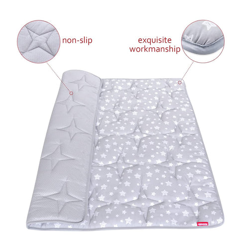50" 50" 50x50 Inches Baby Play Mat X Playpen Mat Fit for Hiaksedt and Orian Baby Playpen, One-Piece Crawling Mat Non