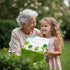 Set, Gardening Tool Kit, for Kids, STEM, Includes Tote Bag, Spade, Watering Can, Rake, Fork, Trowel and Gloves (Petal)