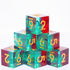 6PCS 16mm D6 Resin Dice Set for DND Dungeons and Dragons Role Playing Game (Green + Red)