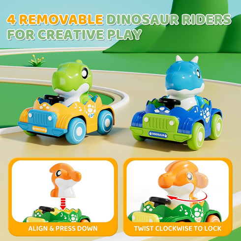 10 1 1 1-2|1st 12 18 ALASOU PCS Dinosaur Car Toys for Year Old Boy with Playmat/Storage Bag|Baby Toys Year Old Boy