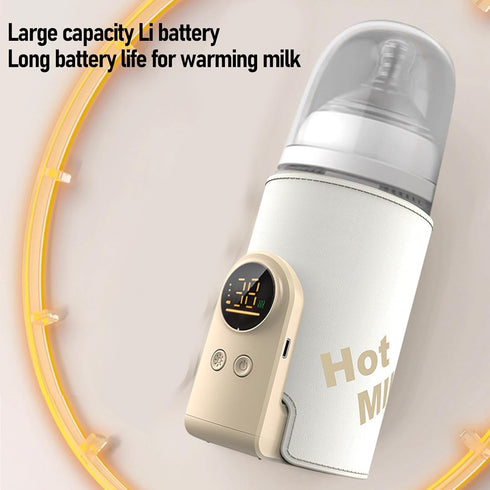 LICAEVEY Settings, (10000mah) Portable Bottle Warmer, Milk Bottle Heat Keeper with Fast Heating, Night Light, Multiple