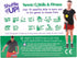 70+ 2 Shuffle Up Tennis Card Games - Fun & Active Skills Cards for Kids, Fitness Card Develop Fundamentals, Stamina