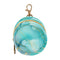 Textures Round Pacifier Storage Case with Zipper, Portable Pacifier Case for Travel,