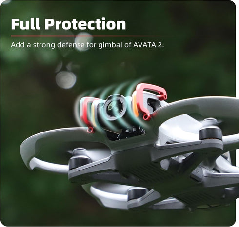 Gimbal Bumper for DJI Avata 2, Aluminum Alloy Anti-Collision Protect Bar for DJI Avata 2 FPV Drone Accessories, Red
