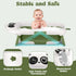0-24 Collapsible Baby Bathtub for Newborn to Toddler, Portable Baby Bath Tub with Floating Cushion and Thermometer