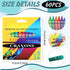 Fullhawl 60 12 Pack Boxes of Colored Crayons Bulk Christmas Gift Crayons Bulk Individual School Supplies Wholesale