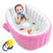 EZYCOK Inflatable Baby Bathtub, Portable Infant Toddler Bathing Tub Non Slip Travel Bathtub