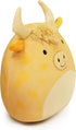 Highland Cow Plush Toy - Soft and Cuddly Plush Pillow - Spotted Highland Cow Perfect for Kids and Collectors (Light