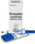 Crayola Broad Line Markers, Blue (12Ct), Markers for Kids, Bulk School Supplies, Nontoxic Refill Box