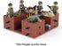 WW2 Battlefield Right Corner Military Block Set, 200PCS Military Building Block Set Can Freely Build Battle Scenes