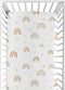 Sweet Jojo Designs Neutral Boho Rainbow Girl Boy Unisex Fitted Crib Sheet