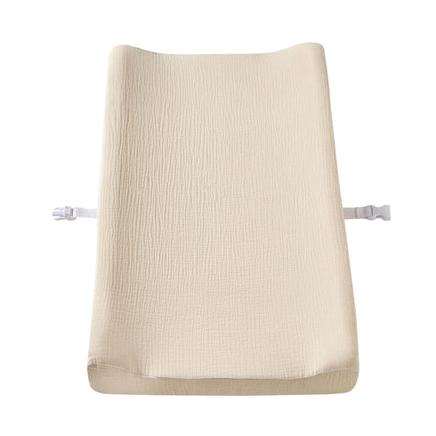 DONOMILO Muslin Changing Pad Cover,Ultra Soft Breathable Diaper Changing Table Cover for Baby Boys Girls,Neutral Fitted