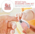 Set Wakauto Nail Clipper and Scissor Kit for Infants, Pink Manicure and Pedicure Grooming Tools with Safety Blades