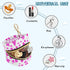 Heart Round Pacifier Storage Case with Zipper, Portable Pacifier Case for Travel, Diaper Bag & Purse, Pacifier