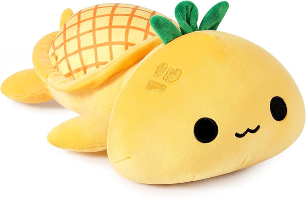 Onsoyours Cute Pineapple Turtle Plush, Soft Stuffed Animal Pillow for Kids, 13"