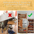 Furniture Anchors (6 Pack) for Baby Proofing, Anti Tip Furniture Straps, Securing 400 lbs, Metal White Earthquake Straps