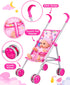 Playset 12-inch 1-6, 12" GAGAKU Baby Doll Stroller with Doll & Accessories, Foldable Lightweight Toy Stroller
