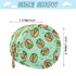 Pistachio Nuts Hearts Baby Pacifier Holder Case with Clip Portable Pacifier Storage Organizer Round Container Pouch Box