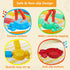 Balance Beams Stepping Stones for Kids - 12 Pcs Turtle Jumping Stones, Toddler Obstacle Course Coordination Game Toys