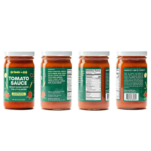 Beyond the Bib 24+ - Toddler and Kids Healthy Meal Sauces and Dips - Made with Vegetables, No Added Sugar, No Salt, No