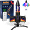 CGGSNDF Rocket Launcher for Kids, 300 Feet Flight Altitude Rechargeable LED Spinner Rocket