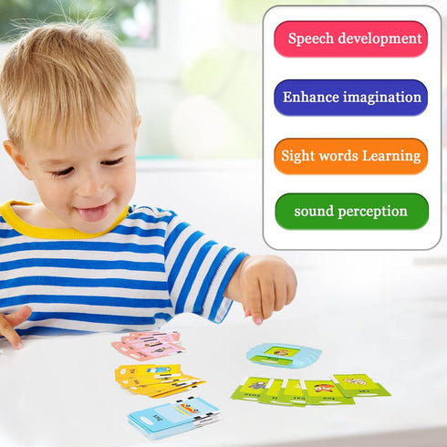 Toddler Learning Toys for 2-5 Year Old Girls, Autism Sensory Toys, 112 Cards - 224 Sight Words Talking Flash Cards