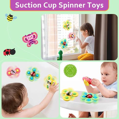 Baby Toys for 6 to 12 Months - Montessori Sensory Bins Toys for Toddlers, Pull String Teether, Stacking Blocks