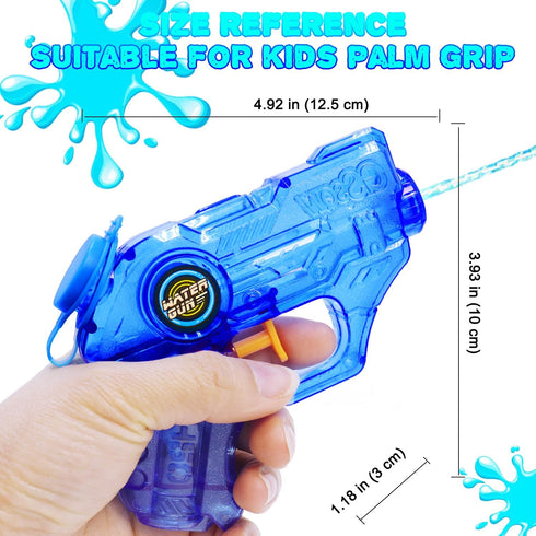 Mini Water Guns for Kids - 2 Pack Small Squirt Guns for Boys Girls Summer Party Favors
