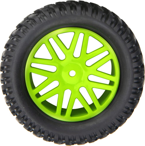 ShareGoo OD 96mm/3.77 RC Rubber Tire with Plastic Rim, 12mm Hex, Compatible with HSP 94170 94155 1/10 RC Trucks