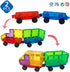 MAGBLOCK 2 Pieces Magnetic Tiles Car Truck Wheel Set - Compatible with Magnet Tiles for Kids Toddlers