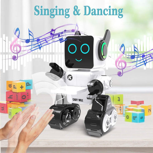 5-7, 8-12 Robot Toys for Kids Intelligent Interactive Remote Control Robot Toy with Built-in Piggy Bank Educational