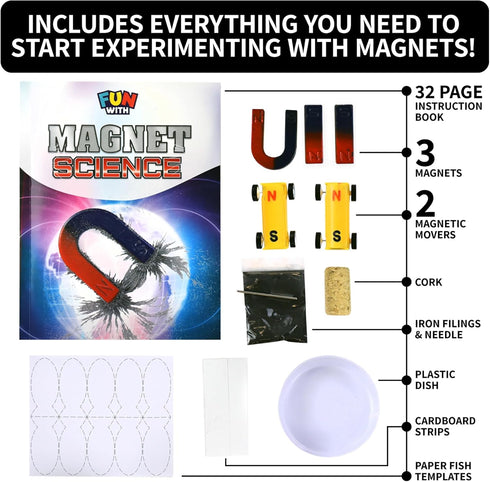 SpiceBox Fun with Magnet Science Kit, Discover the Power of Magnetism