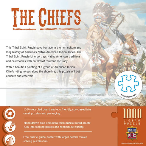 MasterPieces 1000 Piece Jigsaw Puzzle - The Chiefs, 19.25"x26.75" for Adults, Family, Youth