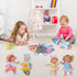 8pcs Baby Doll Clothes Dress - Newborn Accessories Gown Costumes with Schoolbag, Xmas Gift-wrap
