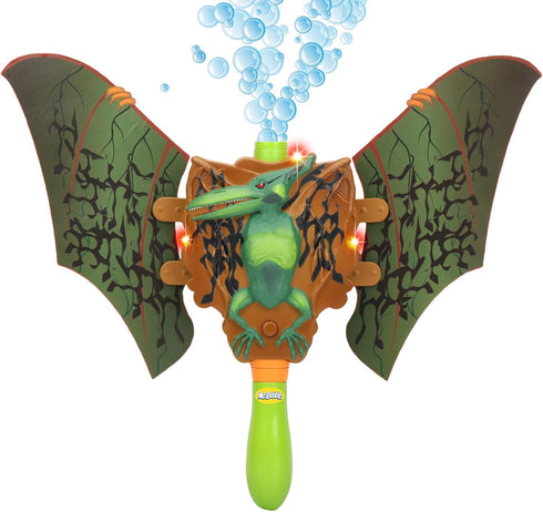 Mr. Bubble Motorized Musical Dinosaur Bubble Blower with 4 Ounce Premium Solution for Kids Age 3 and Up