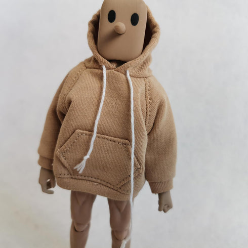 1/12 Scale Strong Man Action Figure Clothes, Men's Hoodie for 1:12 6inch Notoman, NWTOYS Male Action Figure Doll