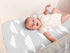 BaeBae Goods Set 4 Pack 100% Premium Bassinet Fitted Sheet - Jersey Knit - Grey and White - Chevron Pattern - Standard